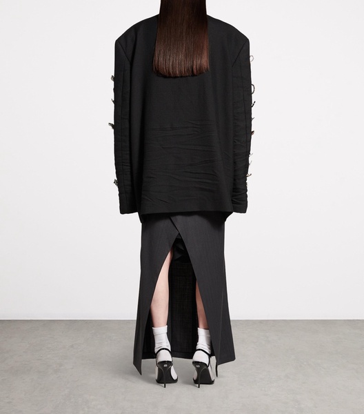 Women's Brooches Tailored Jacket in Black