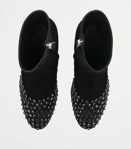 Suede Embellished Ankle Boots 60