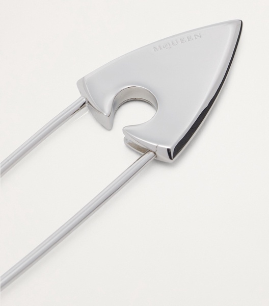 Palladium-Plated Arrow Safety Pin Brooch