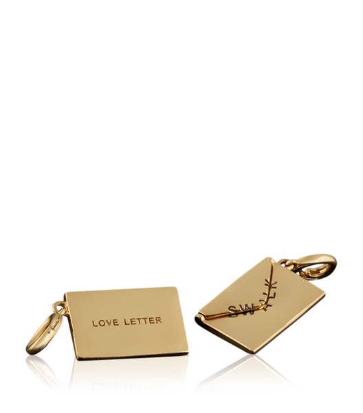 x The Vampire's Wife Yellow Gold Love Letter Charm