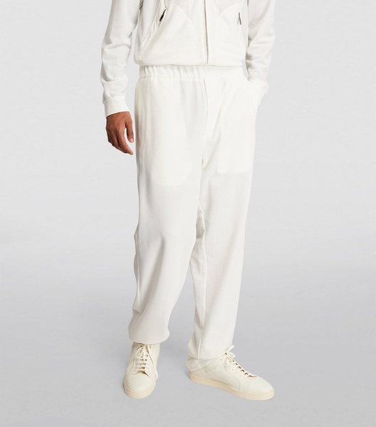 Waffle-Knit Elasticated-Waist Trousers