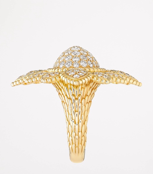 Yellow Gold and Diamond Serpent Bohème Vintage Ring