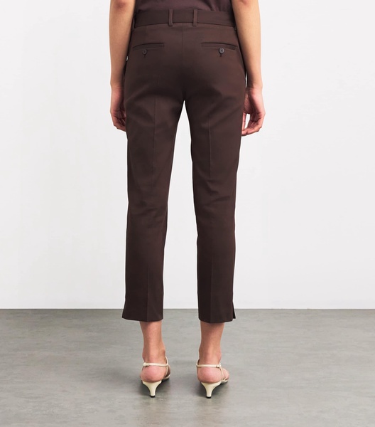 Cotton-Blend Cropped Bing Court Trousers