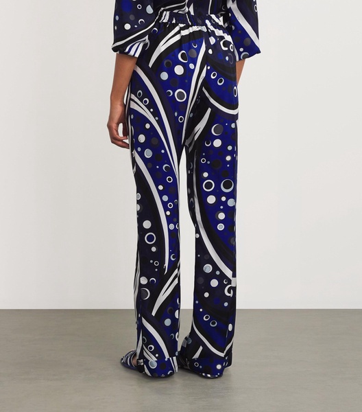 Silk Fontane Wide-Leg Trousers