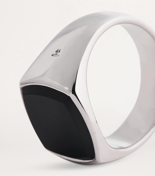 Polished Onyx Kay Signet Ring