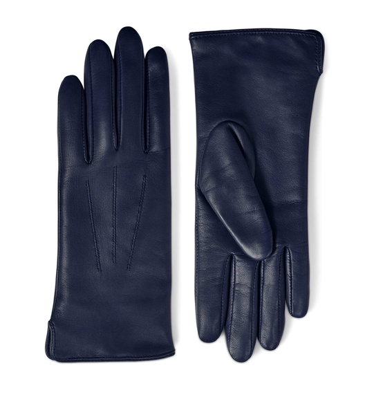 Women's Wool-Cashmere Lined Leather Gloves (Medium)