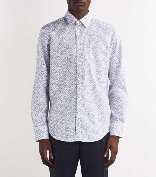 Cotton-Blend Print Shirt