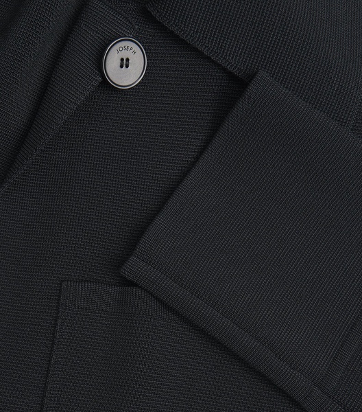 Milano-Knit Collared Jacket