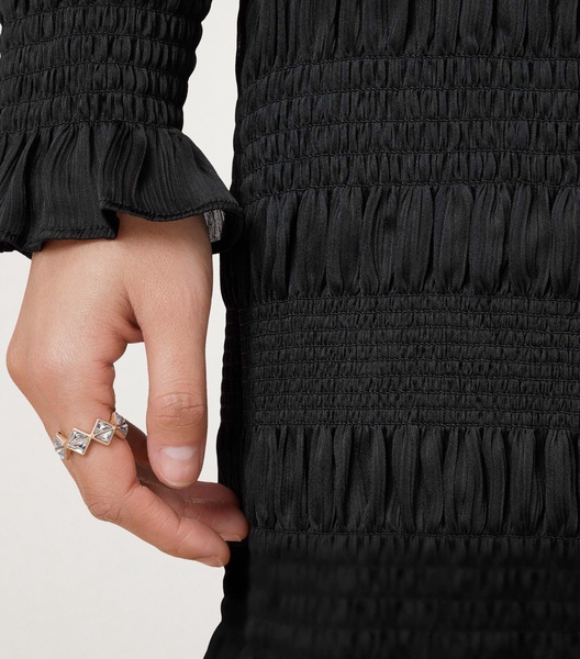 Shirred Meg Mini Shirt Dress