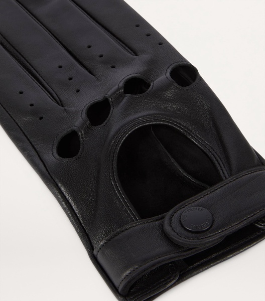 Leather Biker Gloves