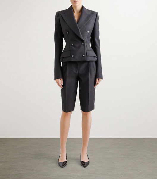 Virgin Wool Fitted Blazer