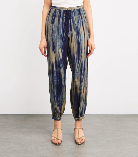 Silk Tie-Dye Taio Trousers