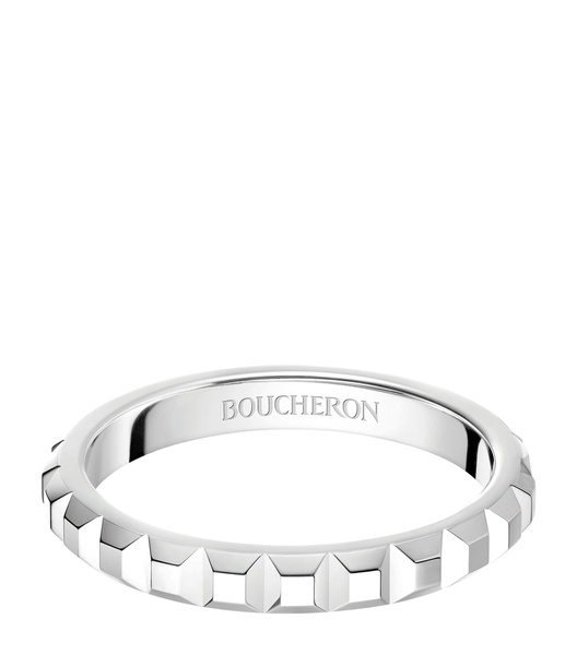 Platinum Clou de Paris Wedding Band