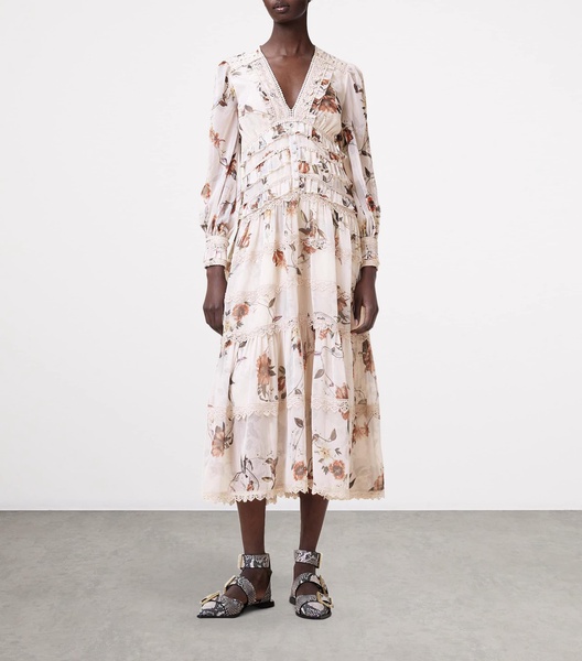 Floral Zora Midi Dress