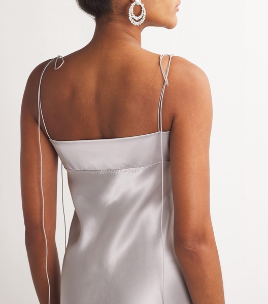 Satin Tulip Maxi Dress
