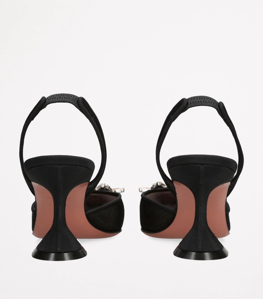 Mesh Begum Slingback Pumps 70