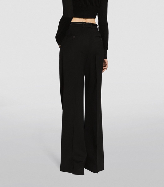 Wool Straight-Leg Trousers