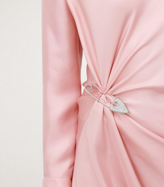 Palladium-Plated Arrow Safety Pin Brooch
