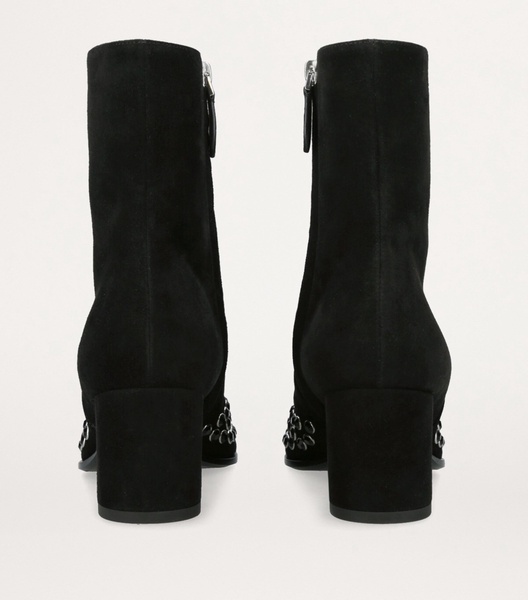 Suede Embellished Ankle Boots 60