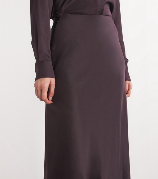 Silk Bias Midi Skirt