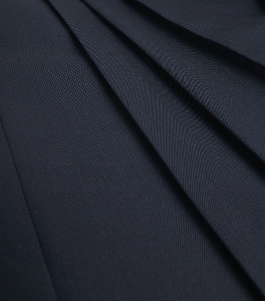 Wool-Blend Pleated Trousers