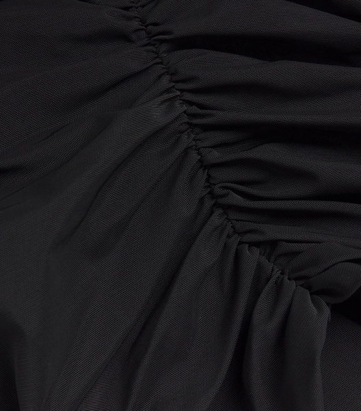 Stretch-Mesh Semi-Sheer Dress
