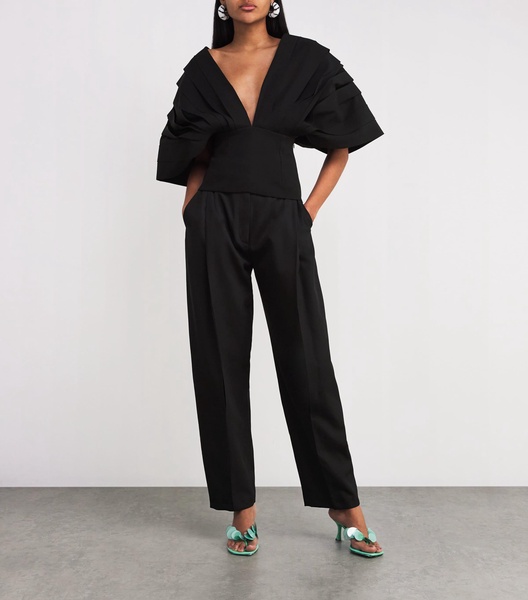 Pouf-Sleeve Top