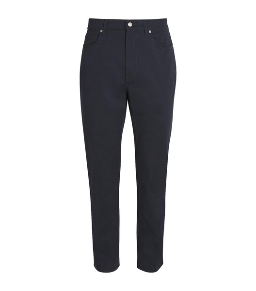 Stretch-Cotton Gabardine Jeans