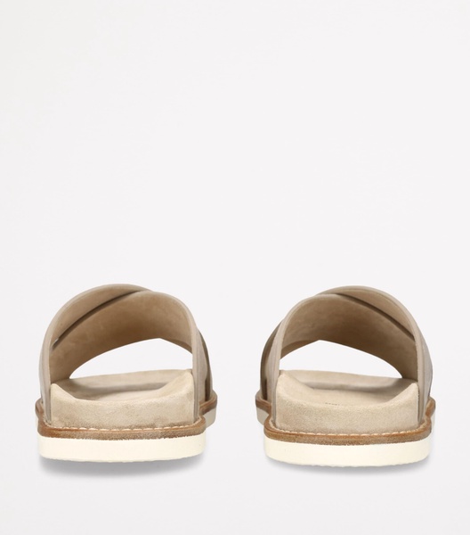 Suede Crossover Sandals
