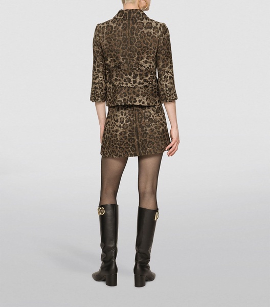 Leopard Print Mini Skirt