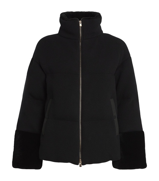 Cashmere Quilted Puffer Jacket