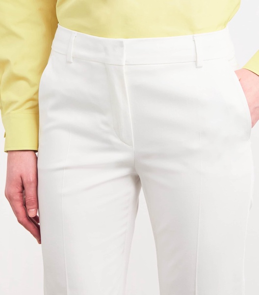 Stretch-Cotton Cropped Trousers