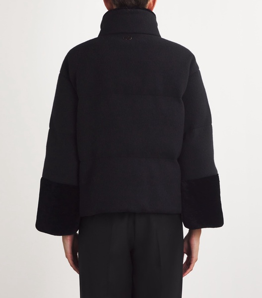 Cashmere Quilted Puffer Jacket