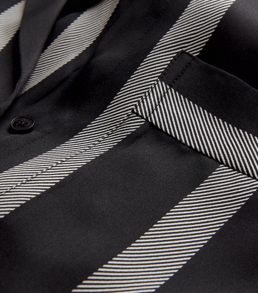 Silk-Blend Striped Lynette Shirt