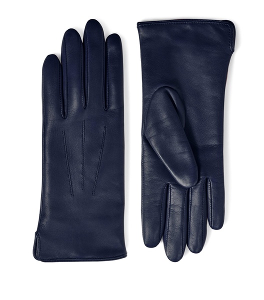 Women's Wool-Cashmere Lined Leather Gloves (Large)