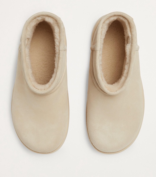 Snap Mini shearling-lined suede ankle boots