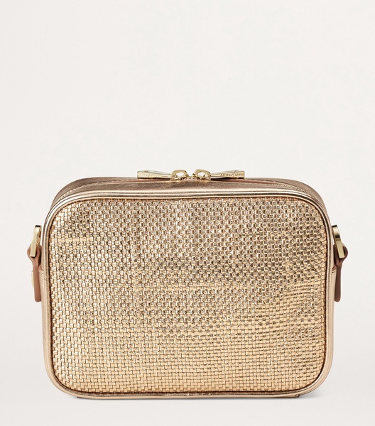 Leather Woven Camera Bag