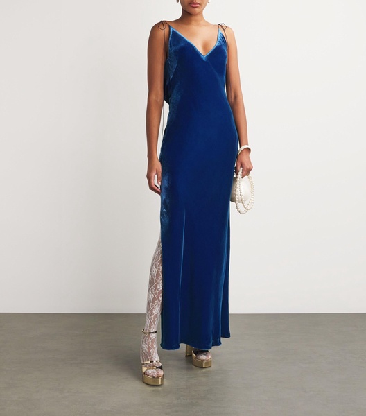 Jules Velour Maxi Dress