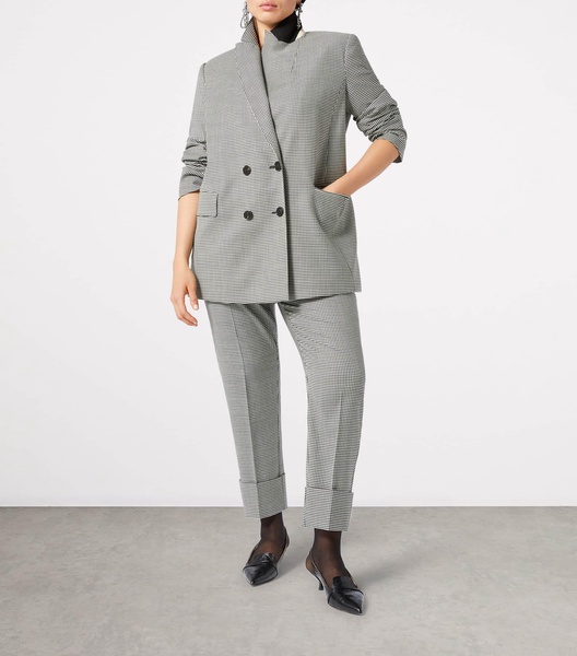 Virgin Wool Double-Breasted Calcio Blazer
