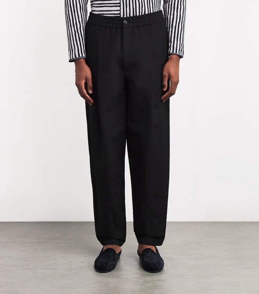 Linen-Cotton Tailored Trousers