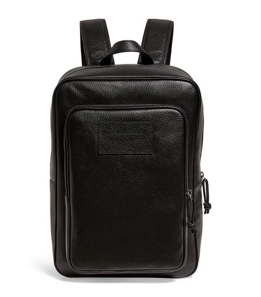 Tumbled-Leather Backpack