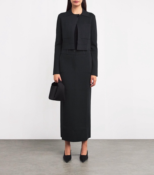 Milano-Knit Maxi Skirt