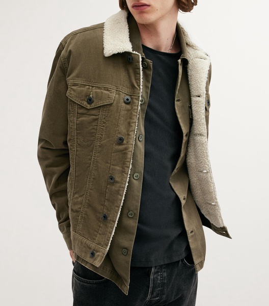 Cotton Corduroy Westy Trucker Jacket