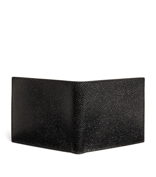 Grained Leather Bifold Wallet