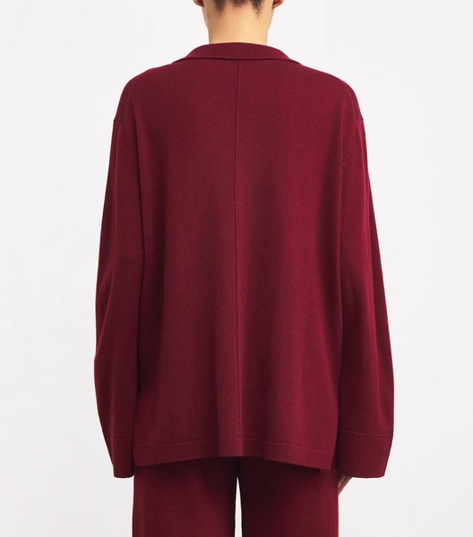 Virgin Wool-Cashmere Polo Sweater