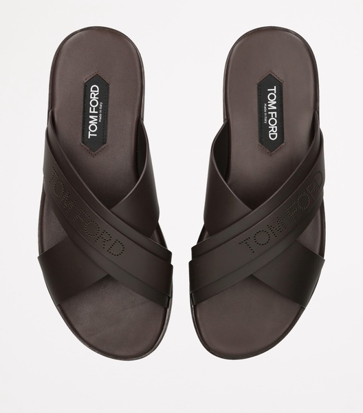 Leather Preston Slides