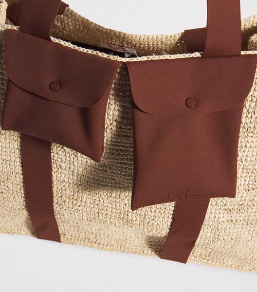 Raffia Voyageur Tote Bag
