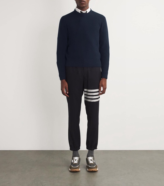 Virgin Wool Washed Piqué Sweater