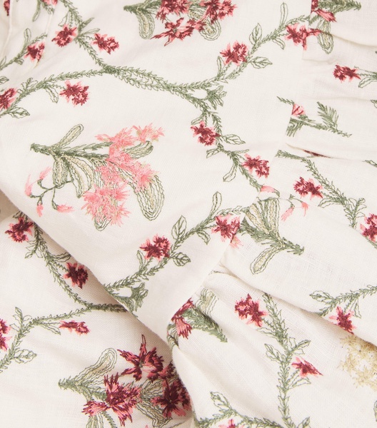 Linen Totumo Orquidea Midi Dress