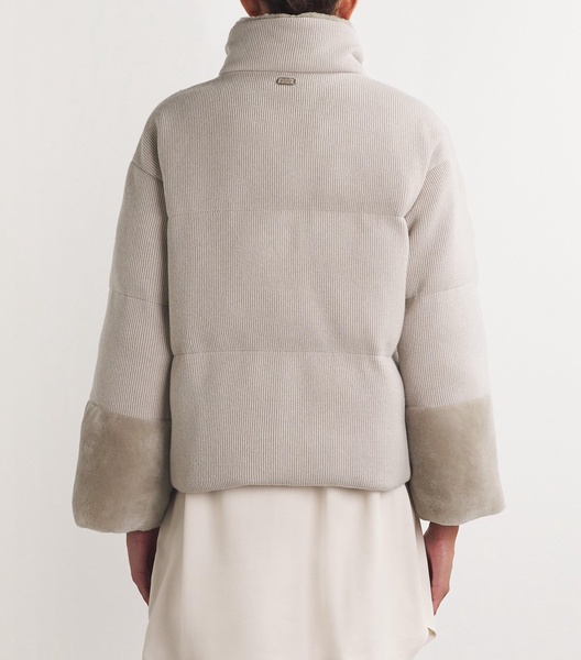 Cashmere Quilted PufferJacket